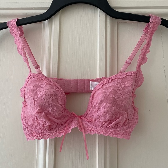 NWOT Hanky Panky Pink Lace Underwire Bra 34B - Picture 1 of 4